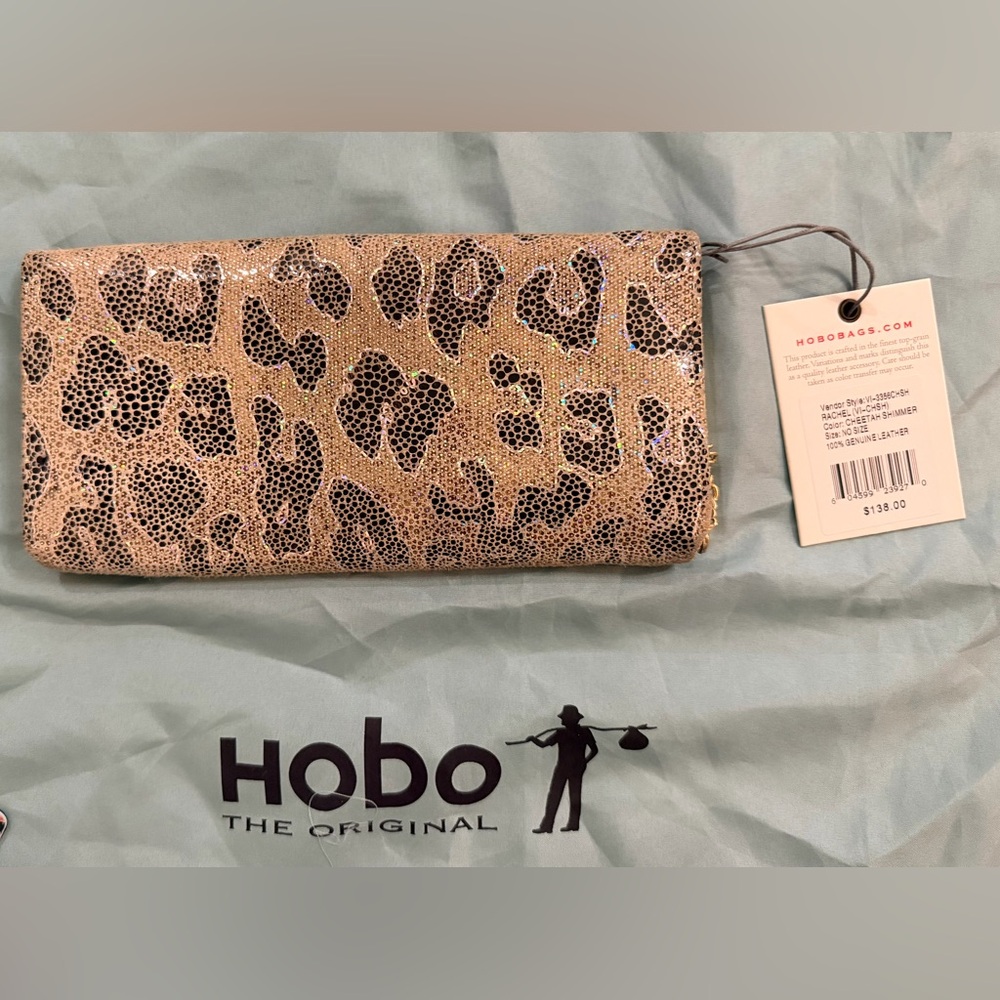 HOBO Rachel Cheetah Shimmer ladies wallet - Picture 7 of 7